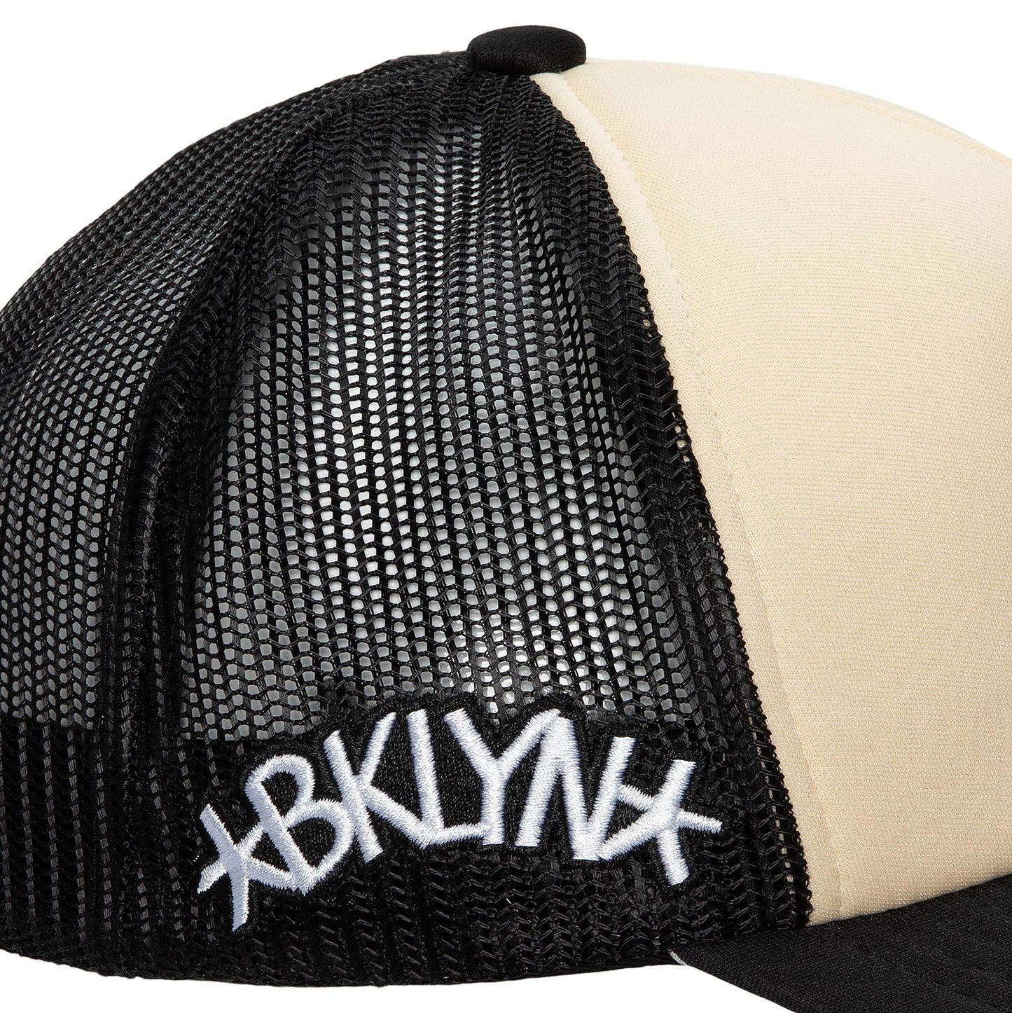 Men's Mitchell & Ness NBA Off White Trucker Nets