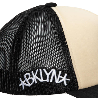 Mitchell & Ness Men's NBA Off White Trucker Nets Hats