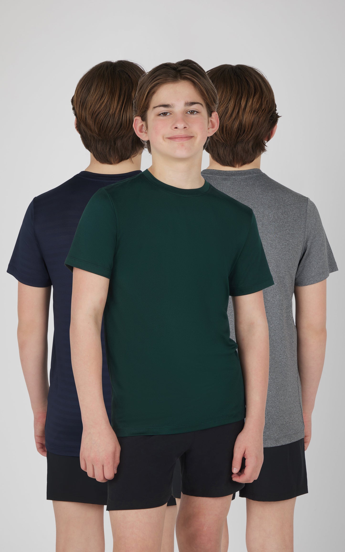 Boys 3 PK Mesh Performance Tee
