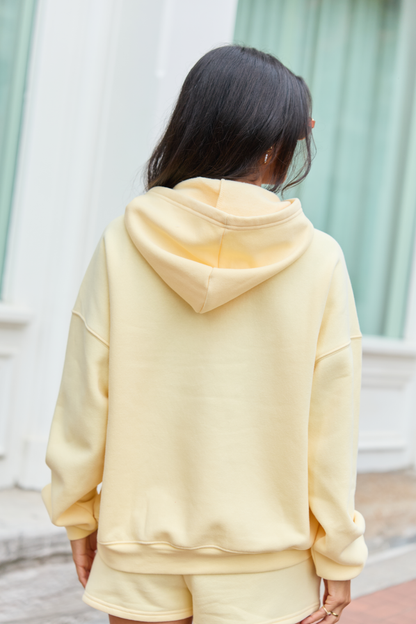 Mama Block Yellow Graphic Hoodie