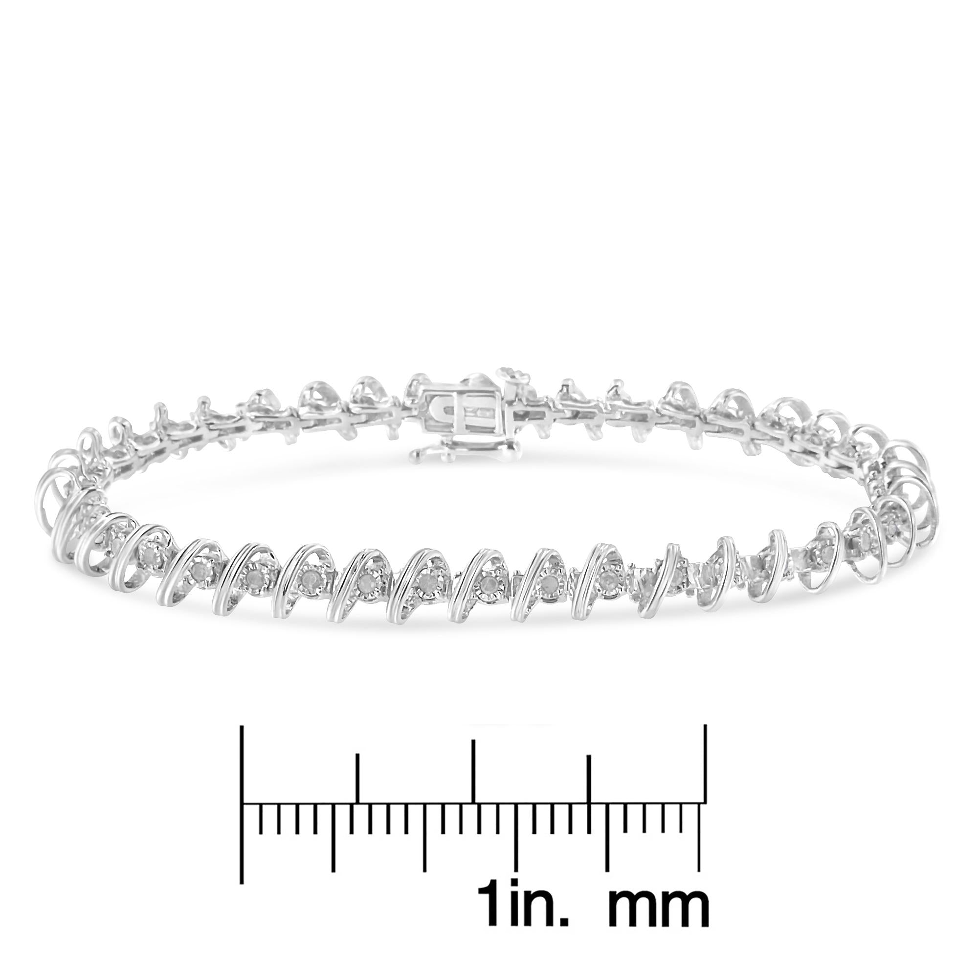 925 Sterling Silver 1/2 Cttw Diamond Miracle-Set 7