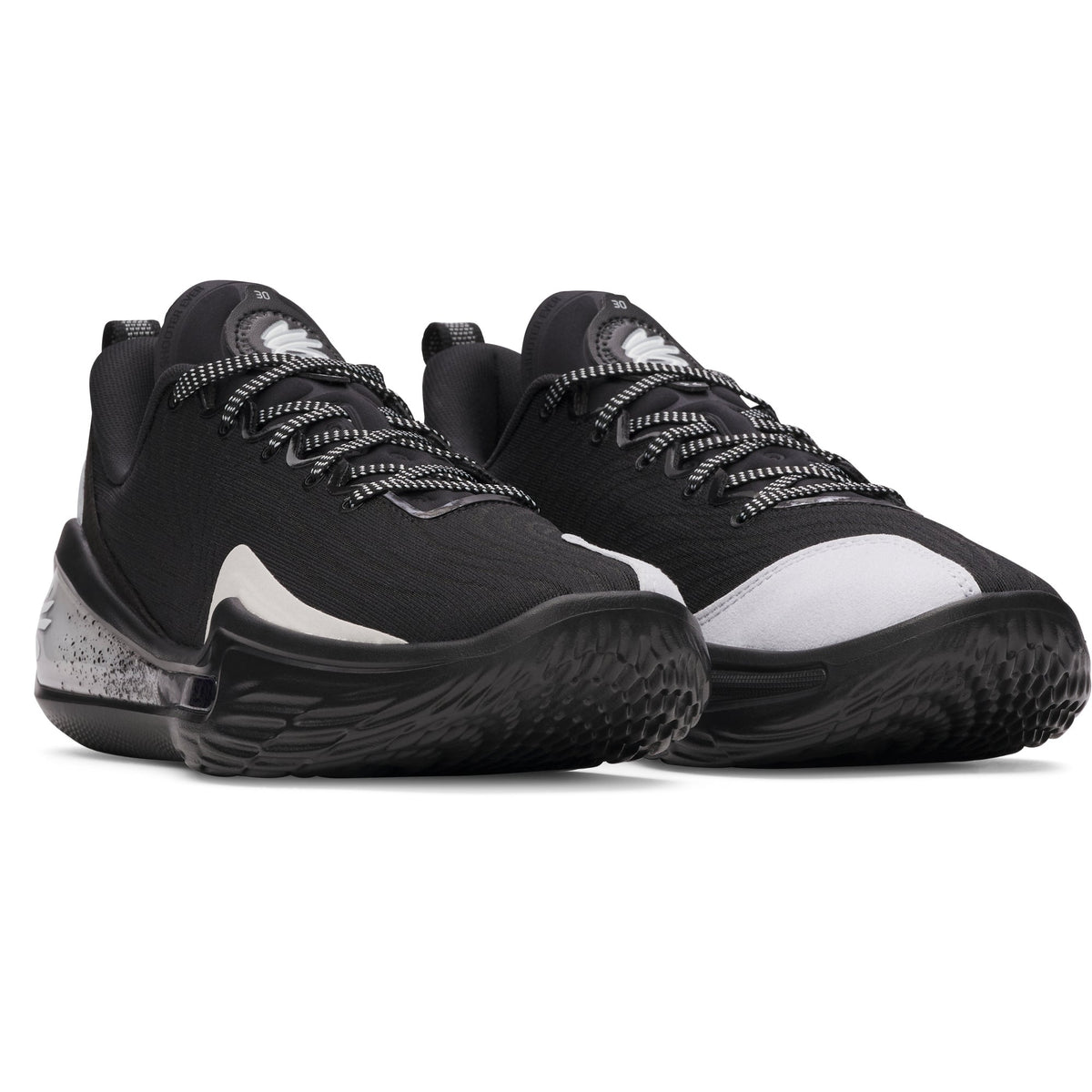 Under Armour Mens Curry Flow 12 TB - Black/Halo Grey/White