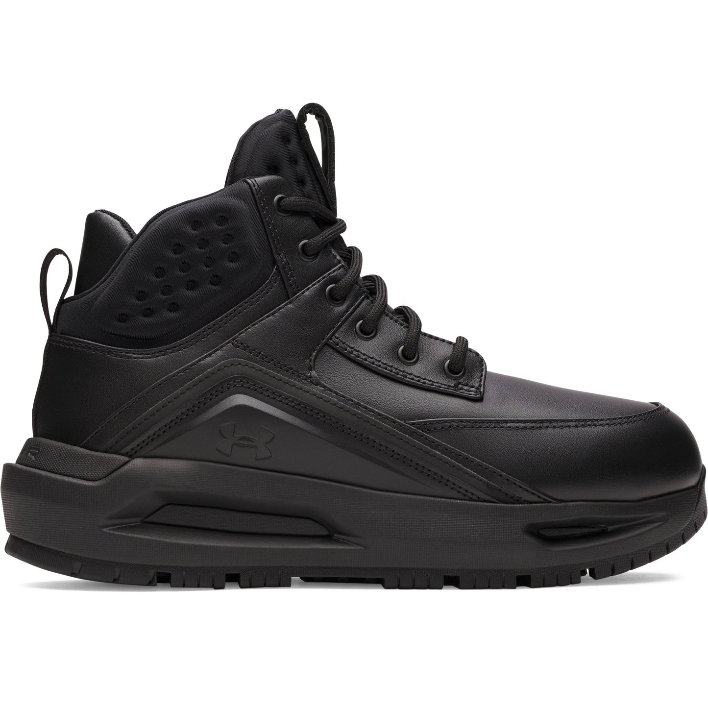 Under Armour Mens 695 Leather Boots - Black/Black/Black