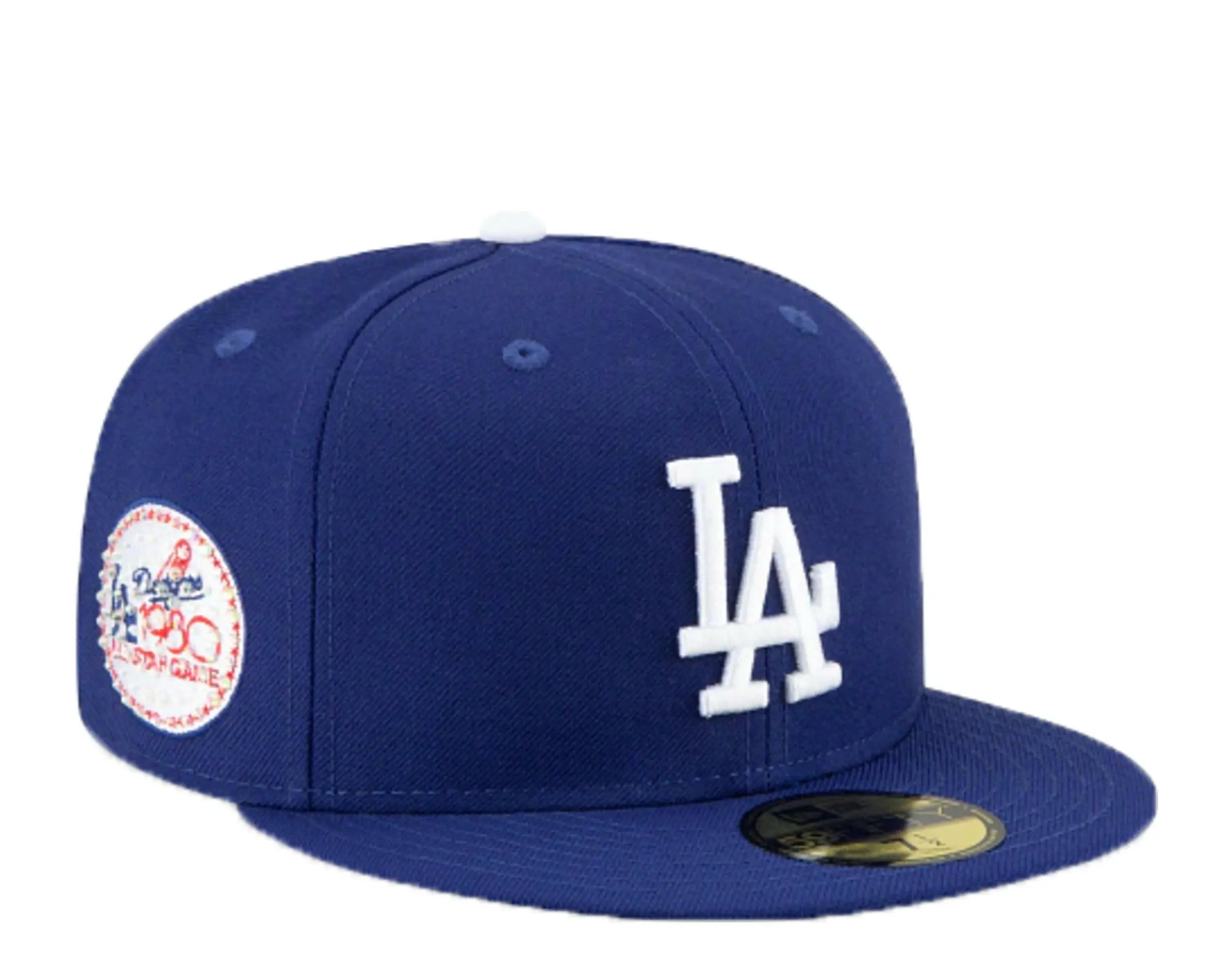 New Era 59Fifty Men Los Angeles Dodgers Icy 1980 ASG Side Patch Fitted ...