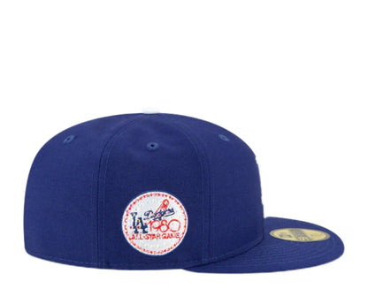 New Era 59Fifty Men Los Angeles Dodgers Icy 1980 ASG Side Patch Fitted Hat Royal/Baby Blue