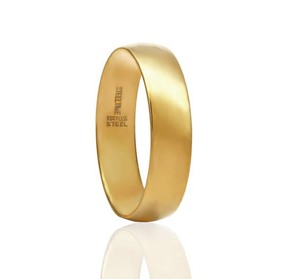 6mm Plain Stainless Steel Shiny High Polished Band