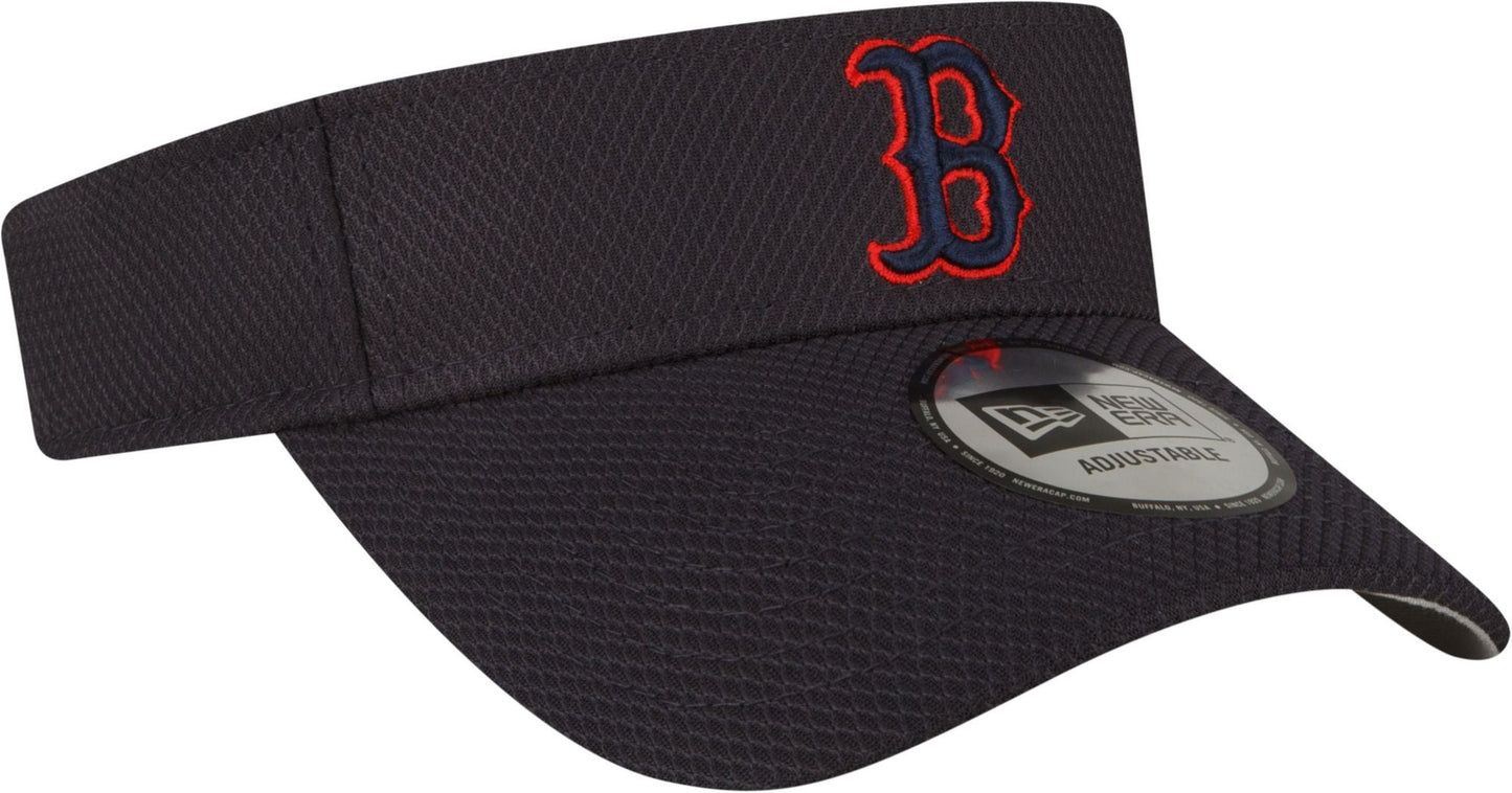 New Era Men's MLB Boston Red Sox Batting Practice Visor Hook & Loop Hats
