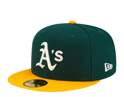 New Era Oakland Athletics Pop Sweat 59FIFTY Men's Fitted Hat — Green/Purple