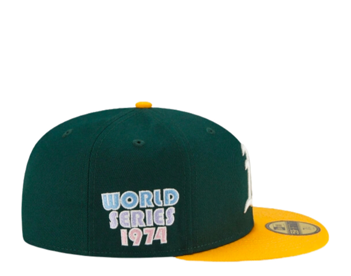 New Era Oakland Athletics Pop Sweat 59FIFTY Men's Fitted Hat — Green/Purple