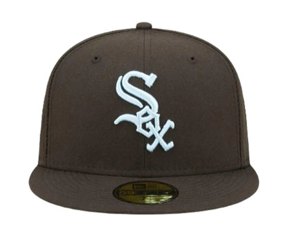 New Era Cloud Under 59Fifty Chicago White Sox Men Fitted Hat Black