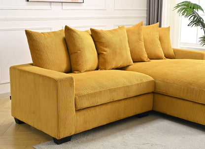 Luxe - Oversized 2 Piece Sectional Couches for Living Room, L Shaped Sofa With Chaise