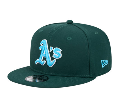 New Era Oakland Athletics Father's Day 2024 9FIFTY Men's Snapback Hat — Green/Blue