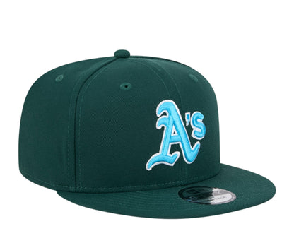 New Era Oakland Athletics Father's Day 2024 9FIFTY Men's Snapback Hat — Green/Blue
