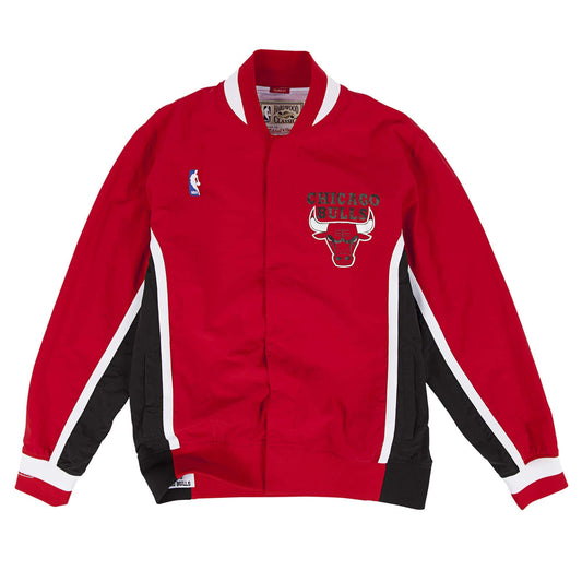 Mitchell & Ness Men's NBA 1992-93 Authentic Warm Up Jacket Red Chicago Bulls