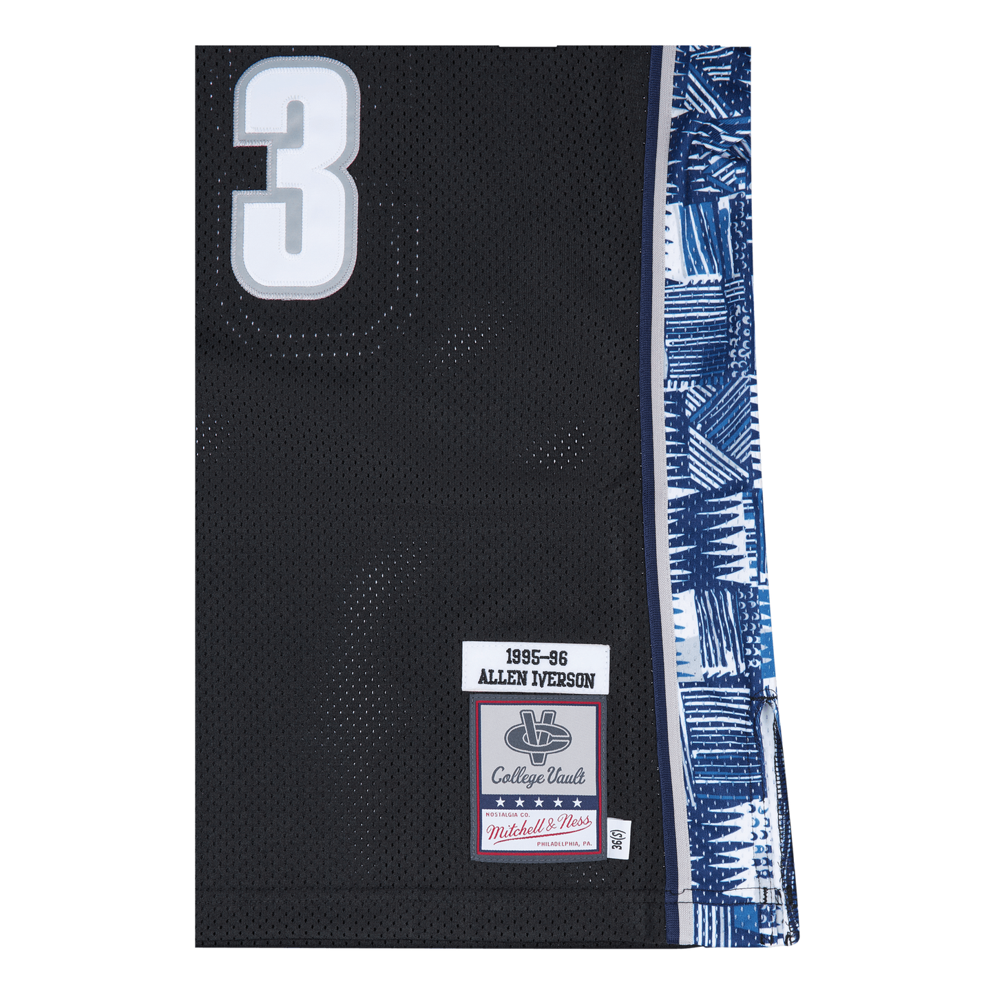 Men's Mitchell & Ness Ncaa Alternate Jersey Georgetown 1995 Allen Iverson