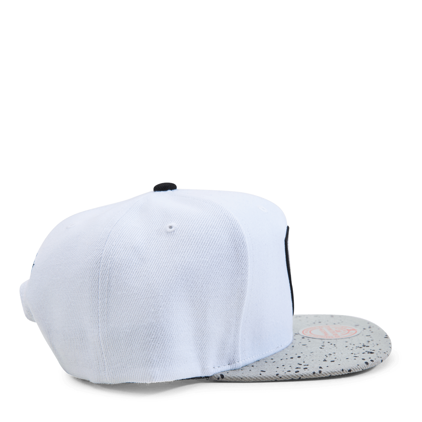 Men's Mitchell & Ness NBA Cement Top Snapback Nets - White-Silver