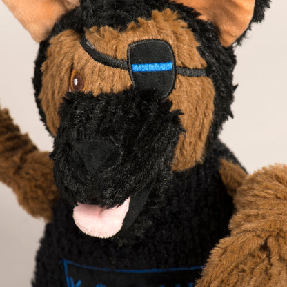 HuggleCause™, Project K-9 Hero, K-9 Chief Knottie® Plush Dog Toy, Large