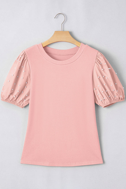 Threaded Pear Summer Puff Sleeve Top