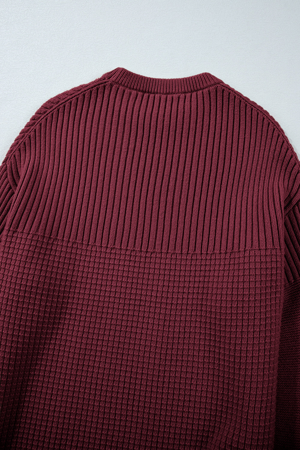 Threaded Pear Julietta Mixed Textured Knitted Sweater