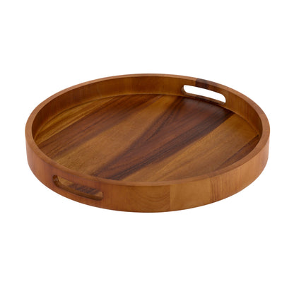 Kalmar Home Round Serving Trays - Solid Bottom