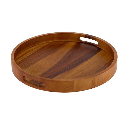 Kalmar Home Round Serving Trays - Solid Bottom