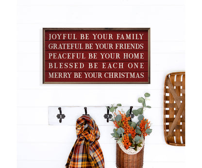Kendrick Home Merry Be Your Christmas Red