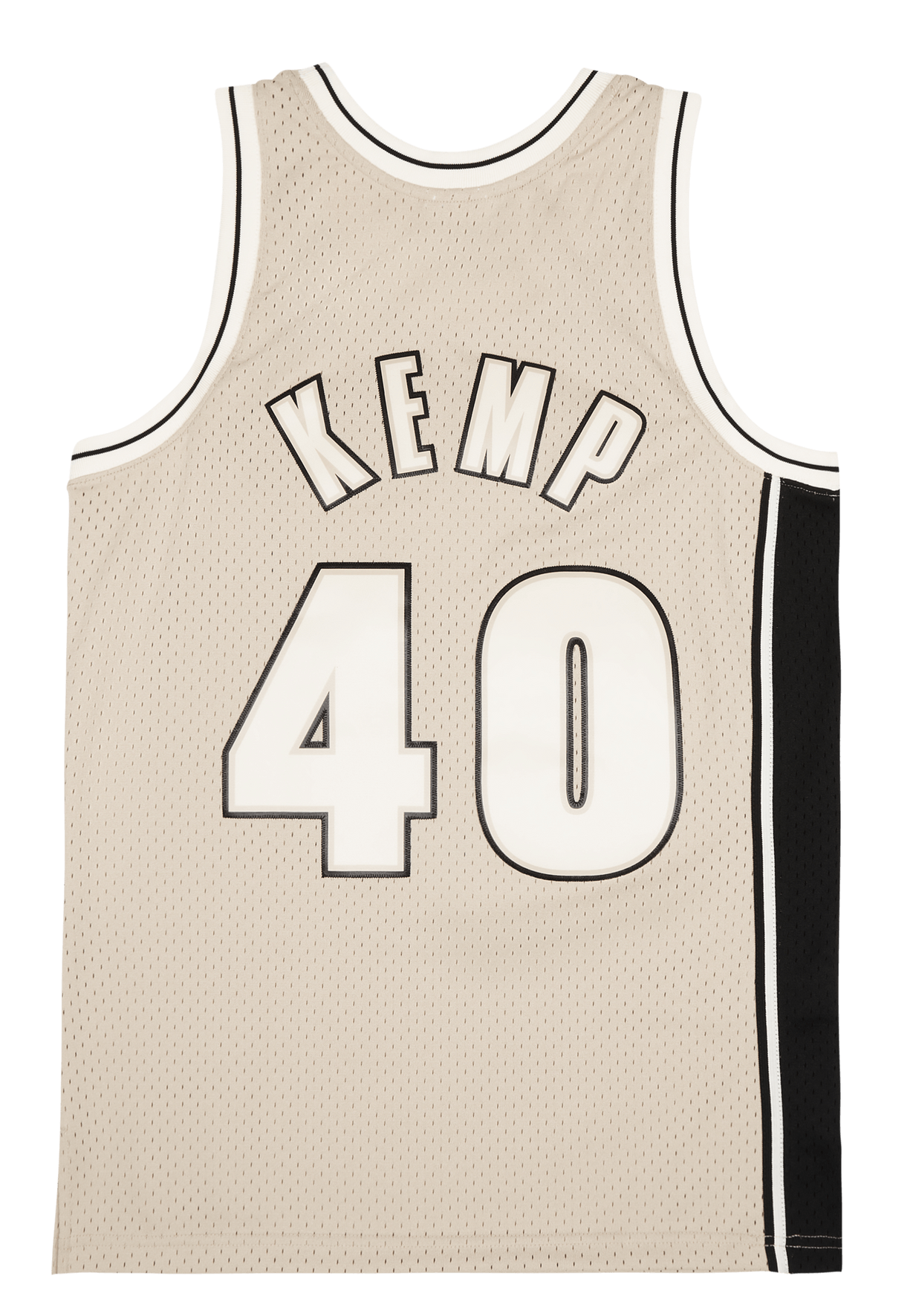 Men's Mitchell & Ness Khaki Black Swingman Jersey Supersonics 1995 Shawn Kemp