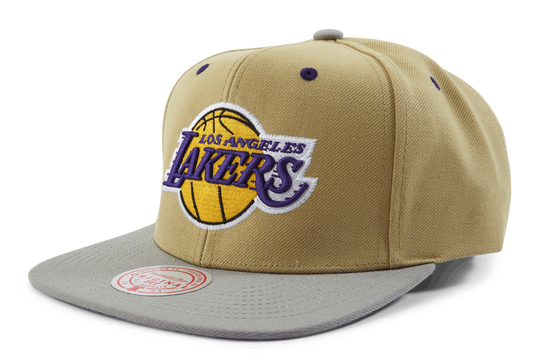 Men's Mitchell & Ness NBA Classic Canvas Snapback Lakers