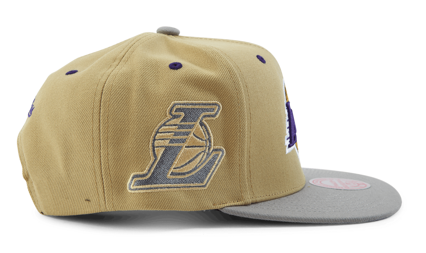 Men's Mitchell & Ness NBA Classic Canvas Snapback Lakers