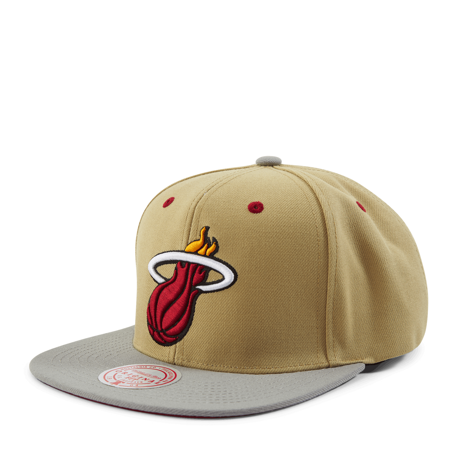 Men's Mitchell & Ness NBA Classic Canvas Snapback Heat - Tan
