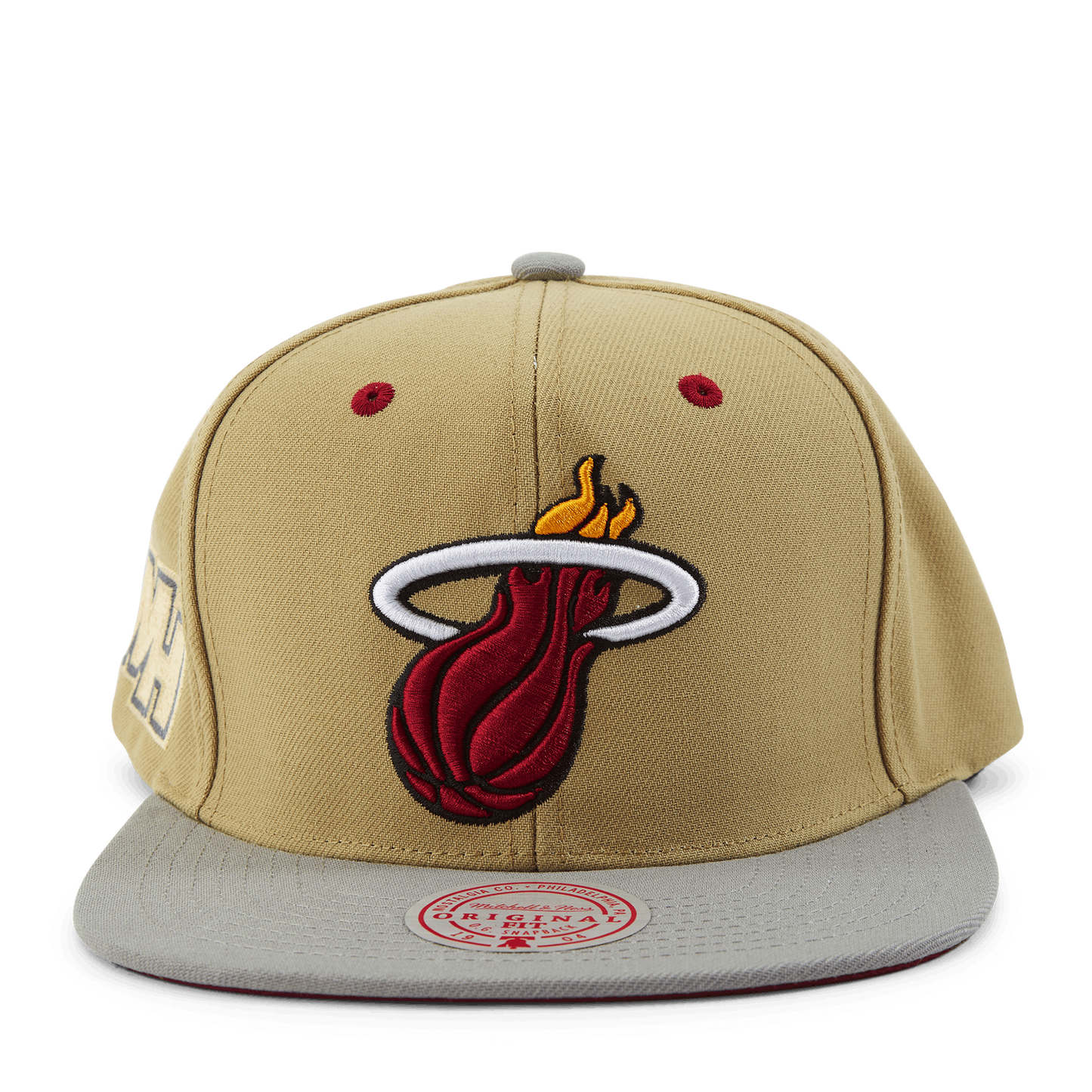 Men's Mitchell & Ness NBA Classic Canvas Snapback Heat - Tan