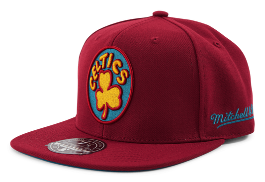 Men's Mitchell & Ness NBA Northern Lights Fitted Hwc Celtics
