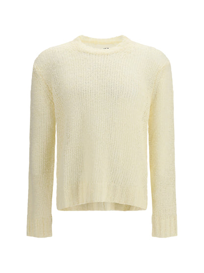 Openwork Sweater Eggshell Linen