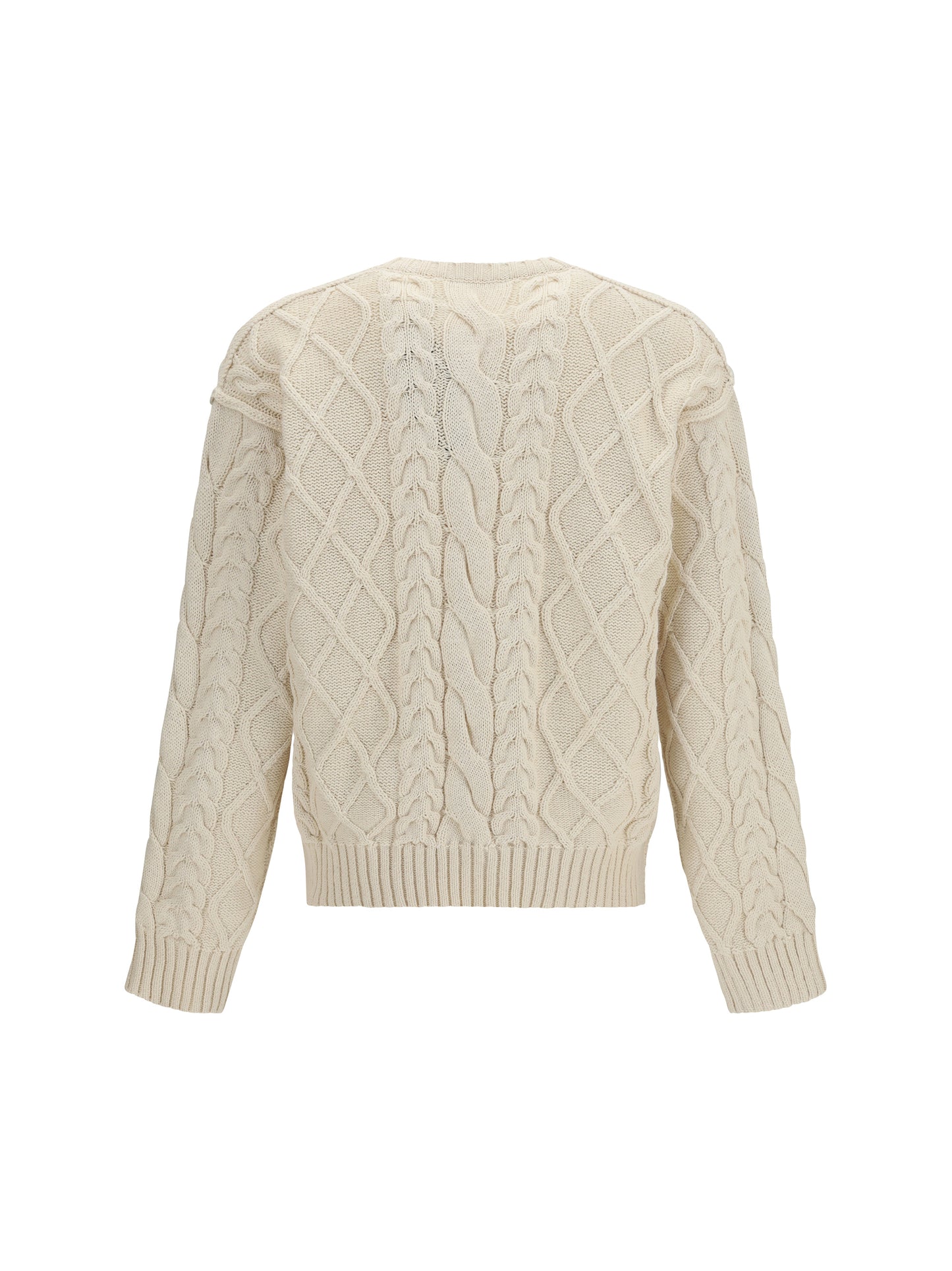 Pullover Cable-Knit Beige