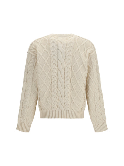 Pullover Cable-Knit Beige