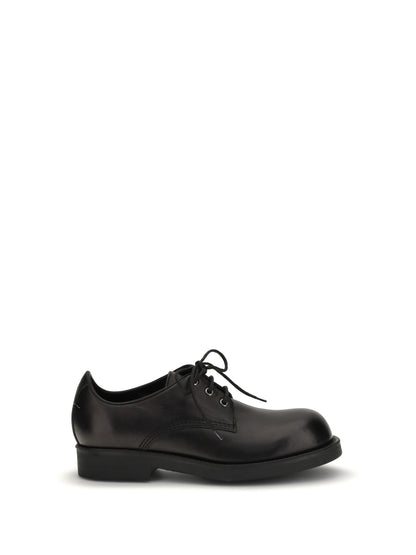 Biker Lace-Up Shoes Black