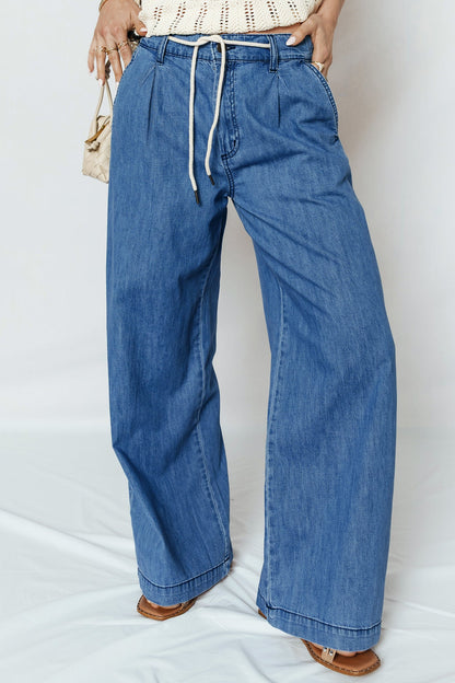 Threaded Pear Oakleigh On Wide Leg Jeans