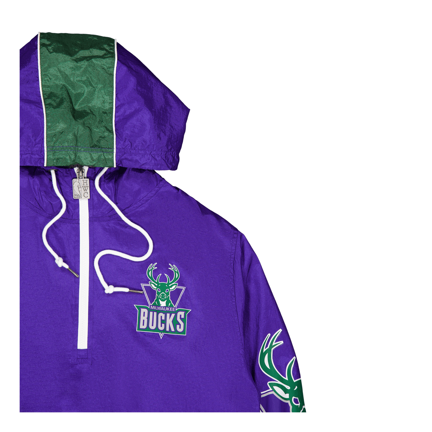 Mitchell & Ness Men's Team Og 2.0 Anorak Windbreaker Bucks Windbreakers
