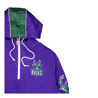 Mitchell & Ness Men's Team Og 2.0 Anorak Windbreaker Bucks Windbreakers