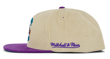 Mitchell & Ness Men's NBA 2 Tone Team Cord Fitted Hwc Hornets Fitted Caps