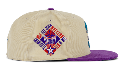 Mitchell & Ness Men's NBA 2 Tone Team Cord Fitted Hwc Hornets Fitted Caps