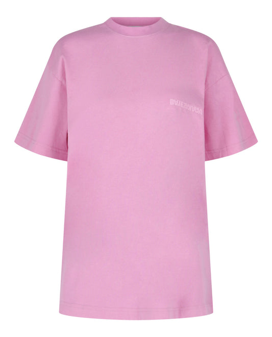 Balenciaga Upside Down Embroidered Logo T-Shirt