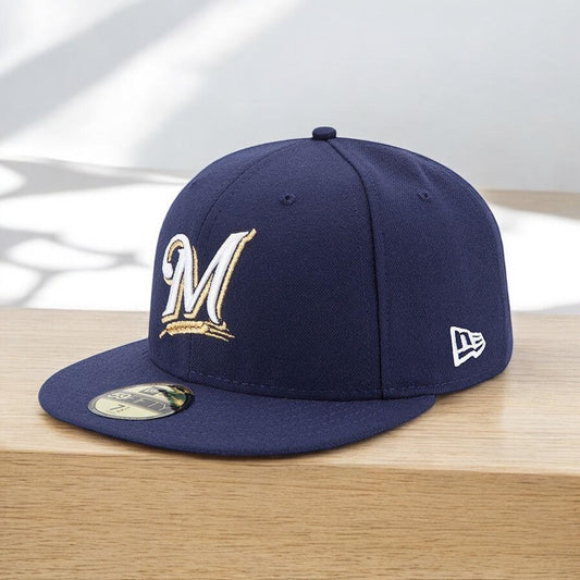 New Era Men's MLB Authentic 59Fifty Performance Fitted Brewers