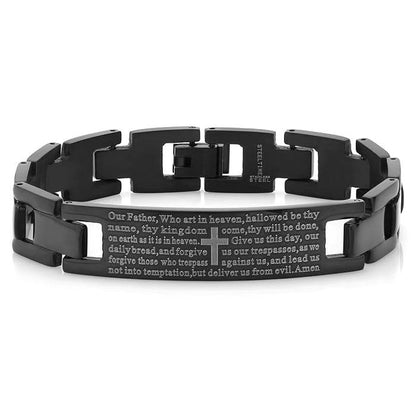 Our Father Prayer Link Bracelet