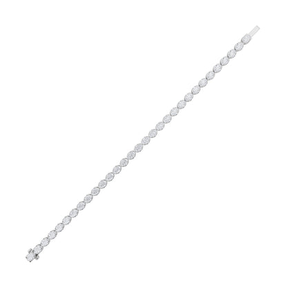 Oval Shaped Lab Grown Diamond (F/VS) Bracelet in 14K Gold