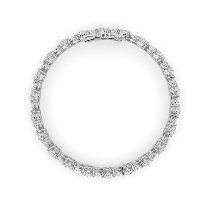 13Cttw Round Shaped Lab Grown Diamond (F/VS) Cluster Bracelet in 14K Gold
