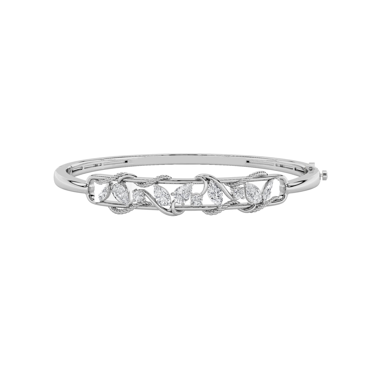 2Cttw Pear Shaped Lab Grown Diamond (F/VS) Bracelet in 14K Gold