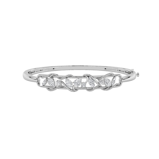 2Cttw Pear Shaped Lab Grown Diamond (F/VS) Bracelet in 14K Gold