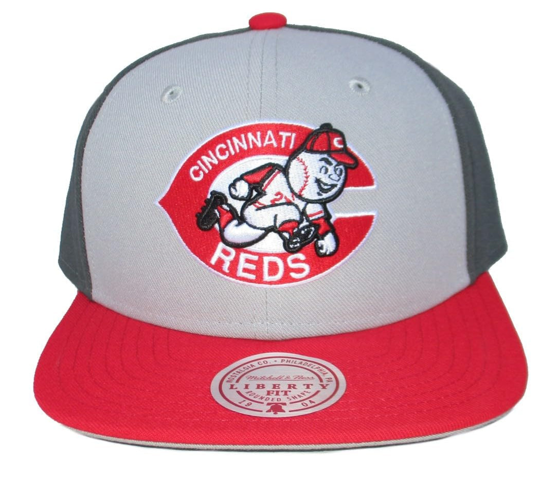 Mitchell & Ness Men's MLB Triple Play Liberty Snapback Coop Reds Snapback Caps