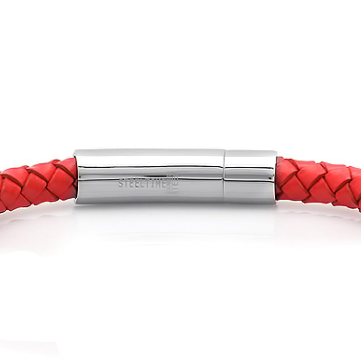 Braided Red Leather Bracelet